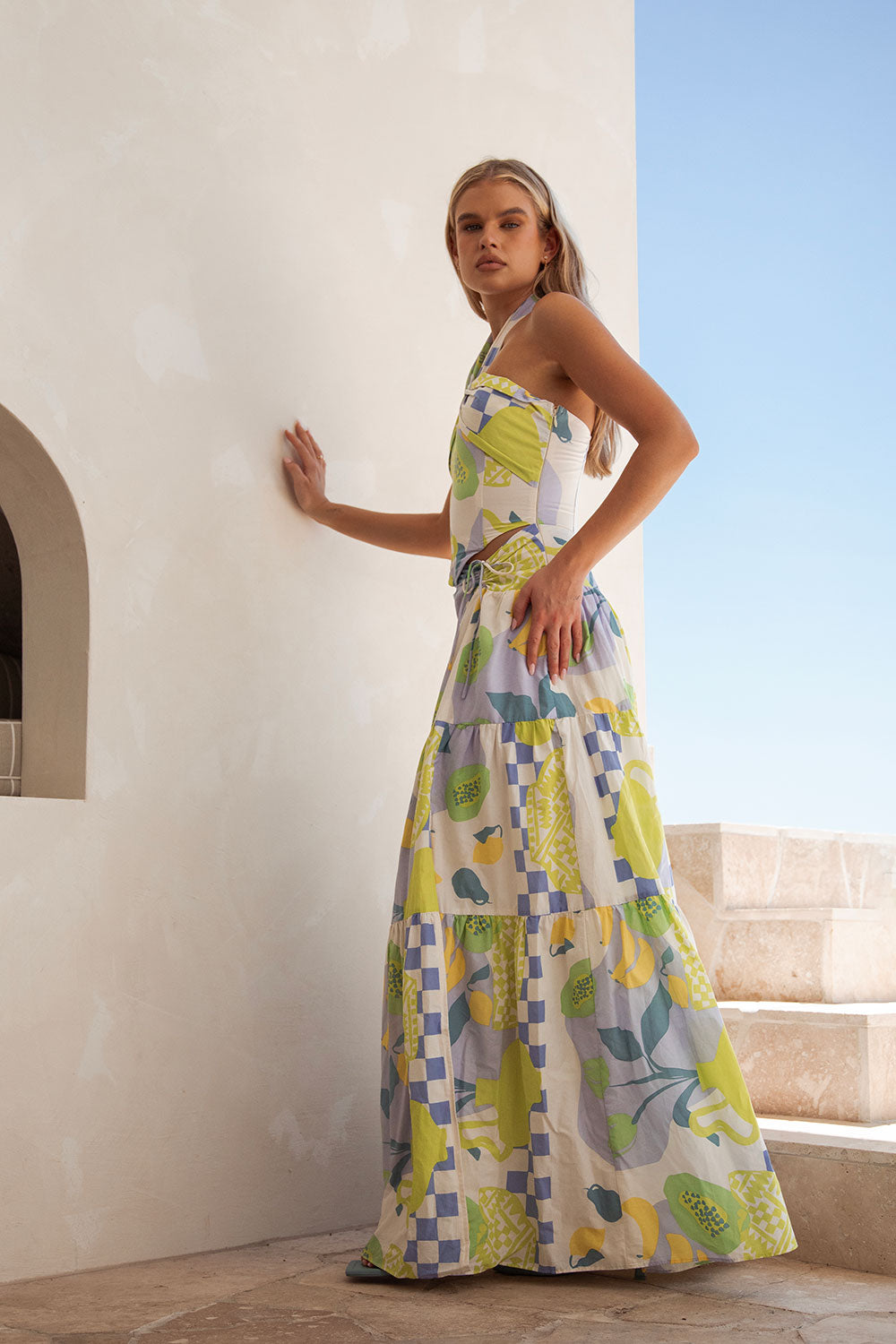 Unique Chey Dress in Dolce Verde - Sample Edition
