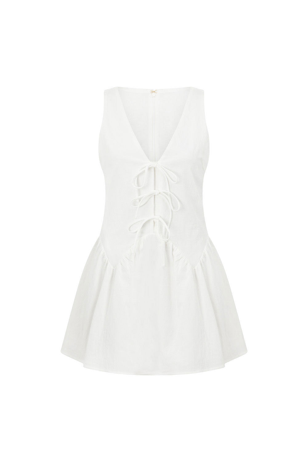 Exclusively Designed Alista Women's Summer White Cotton Dinner and Date Night Dress