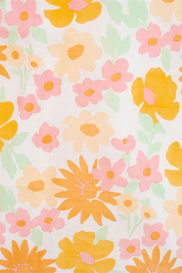 Summer-Inspired Natalie Cotton Voile Dress with Sunny Floral Print