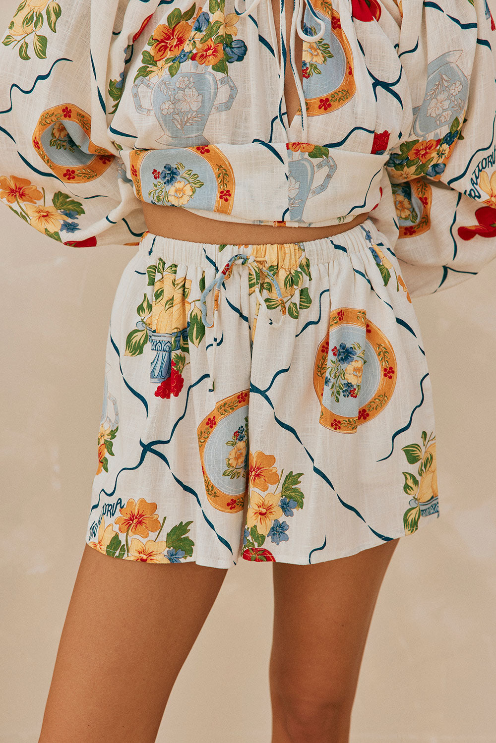 Exquisite Italian - Inspired Amorina Viscose Linen Blend Shorts from Trattoria