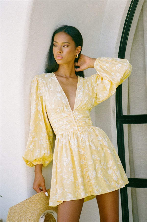 Exquisite Sabo-Designed Lulu Floral Dress for Special Events