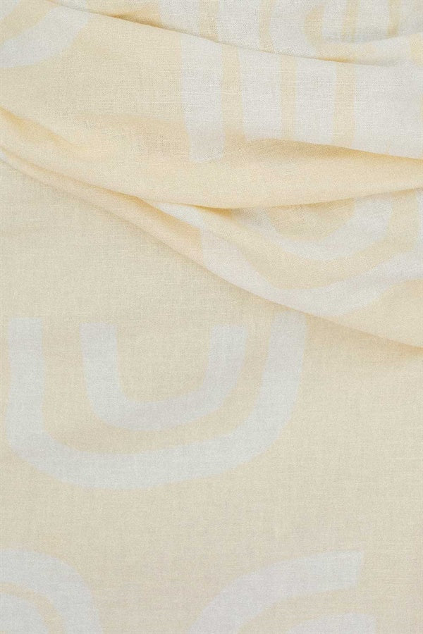 Exclusively Designed Cream Linen Cotton Blend Paige Women's Dress
