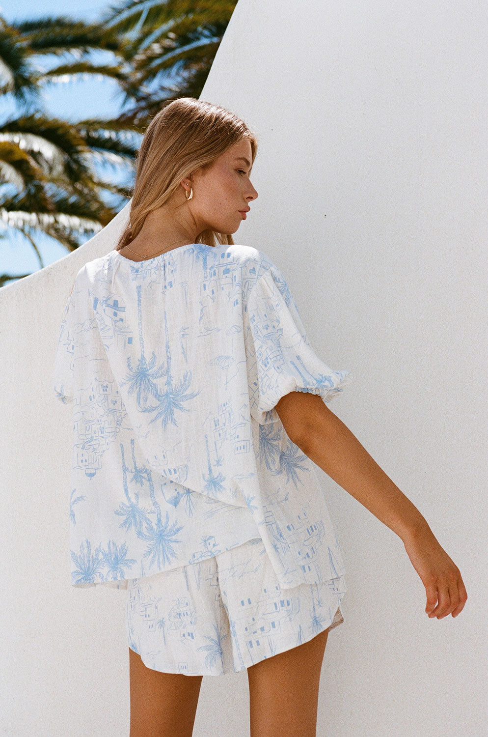 SAMPLE - Women's Leta Top Inspired by Santorini