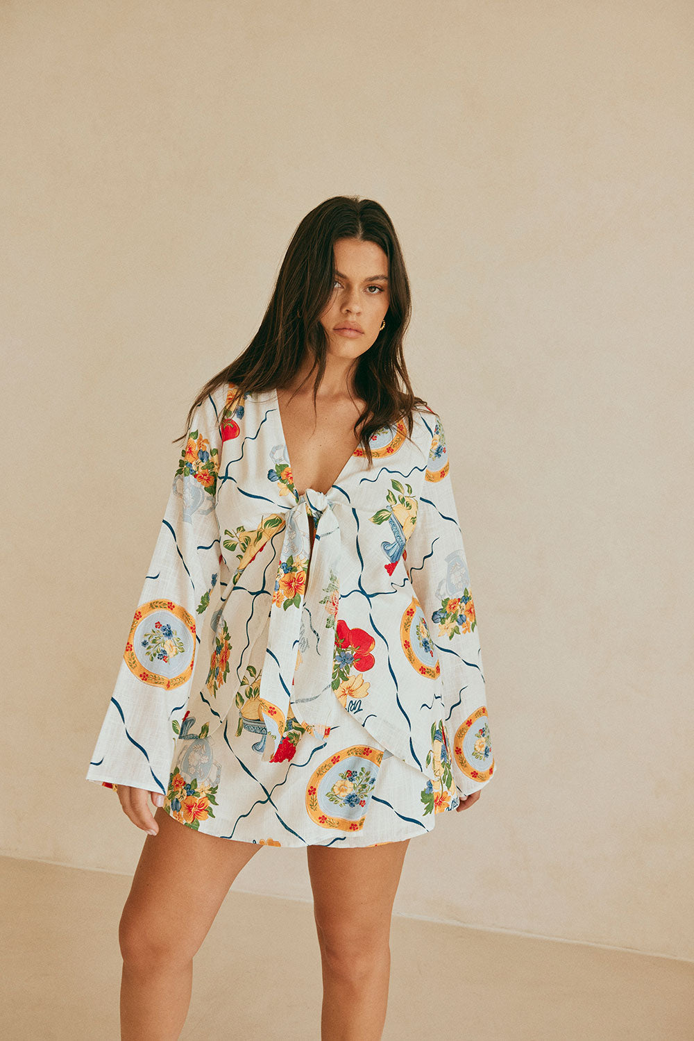 Exclusive Trattoria Print Alessia Women's Fashion Top