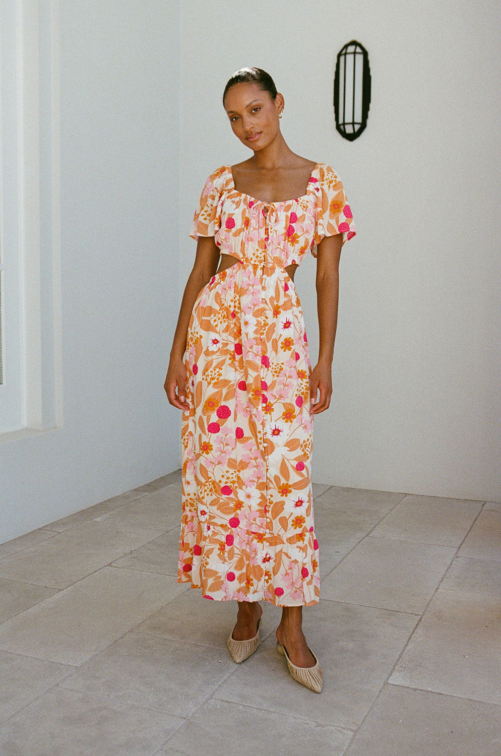 Sabo's Exclusive Katana Women's Midi Floral Dress