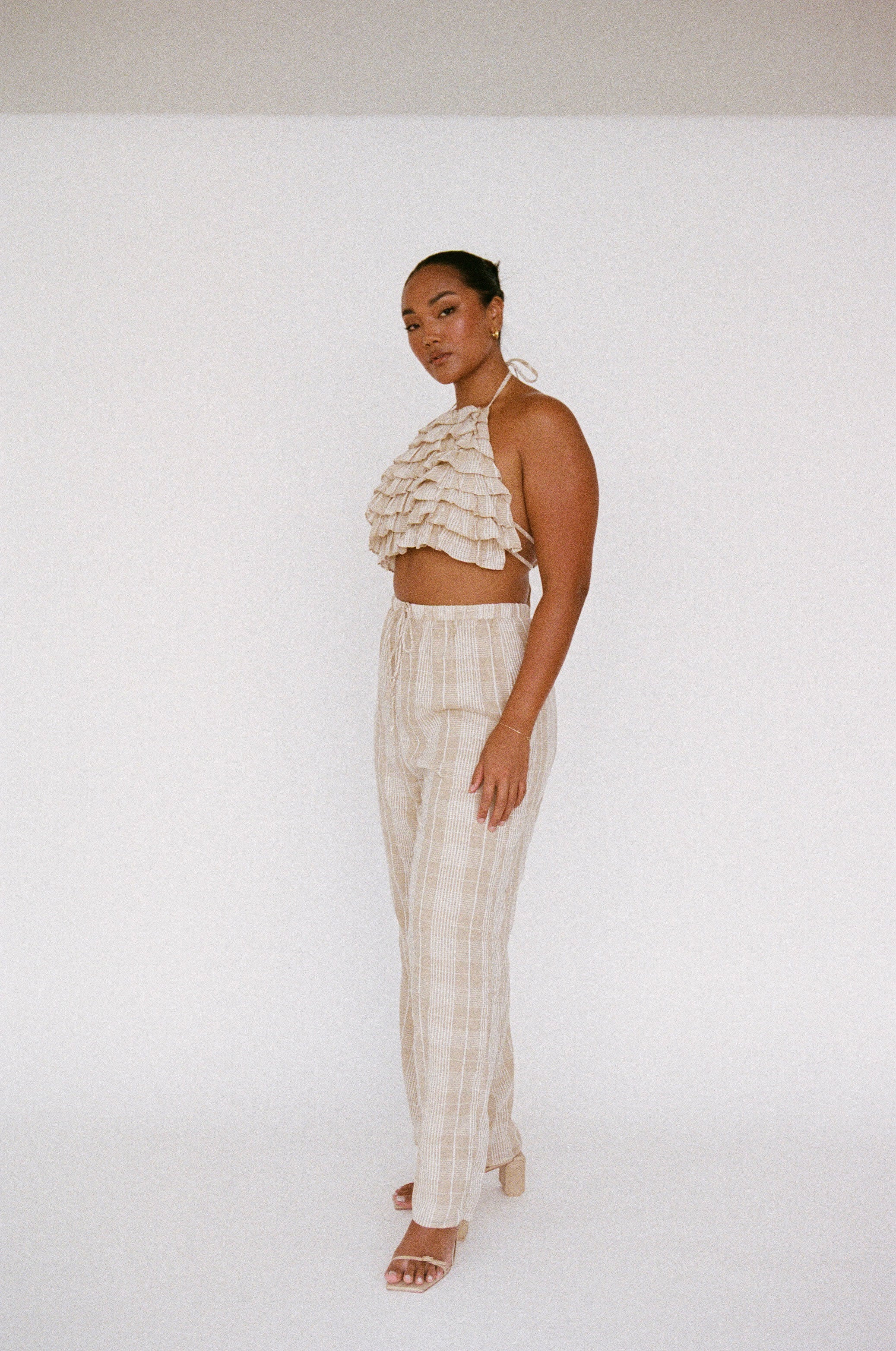 Unique Anley Frill Top - A Stylish Women's Fashion Sample