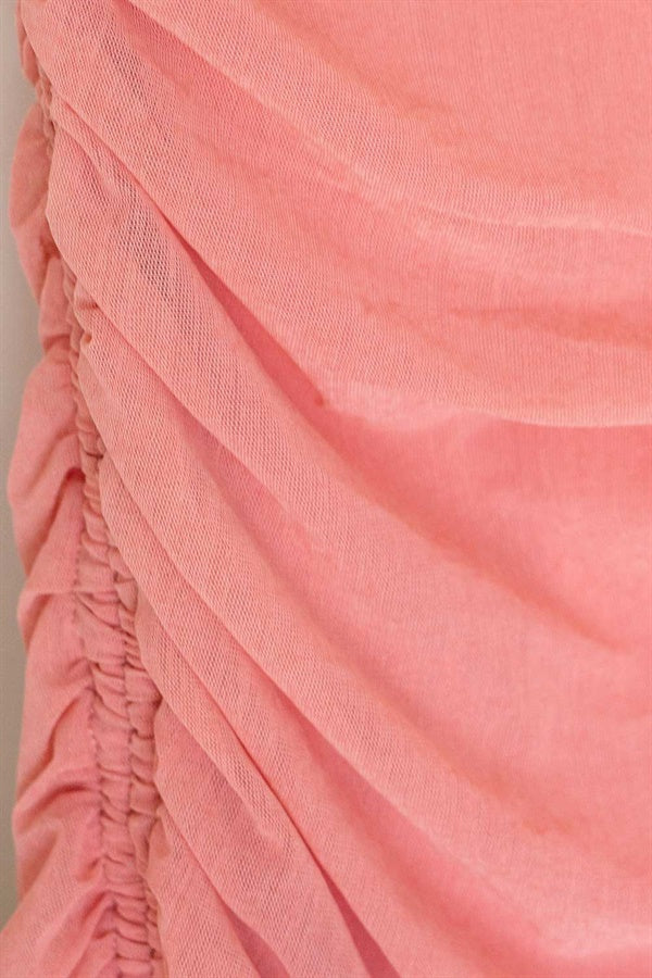Exclusive Peach Blush Fitted Amilla Party Dress by Sabo