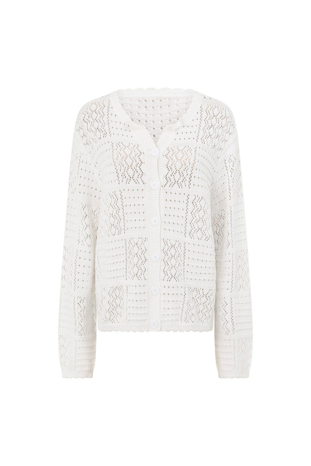 Sweet Vintage-Inspired White Cotton Martina Top