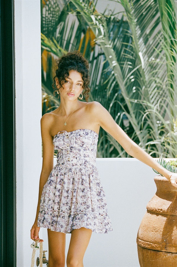Sabo's Exclusively Designed Franki Floral Dress for a European Summer Vibe