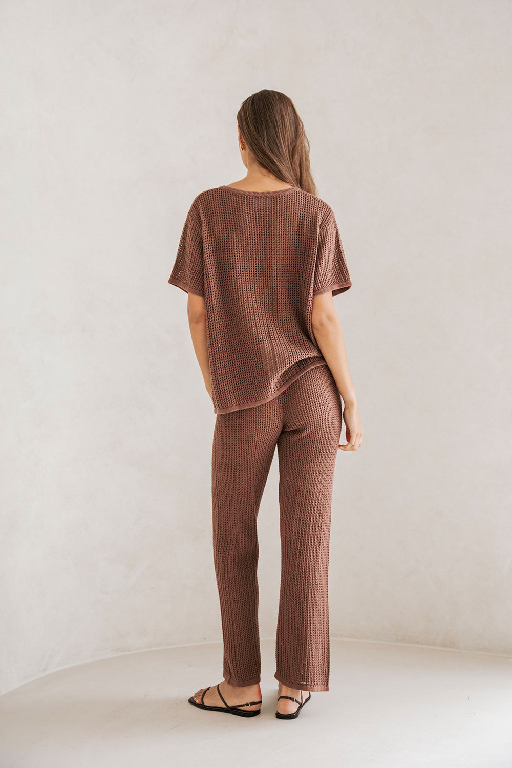 Chocolate-colored Sample Zayna Women's Top