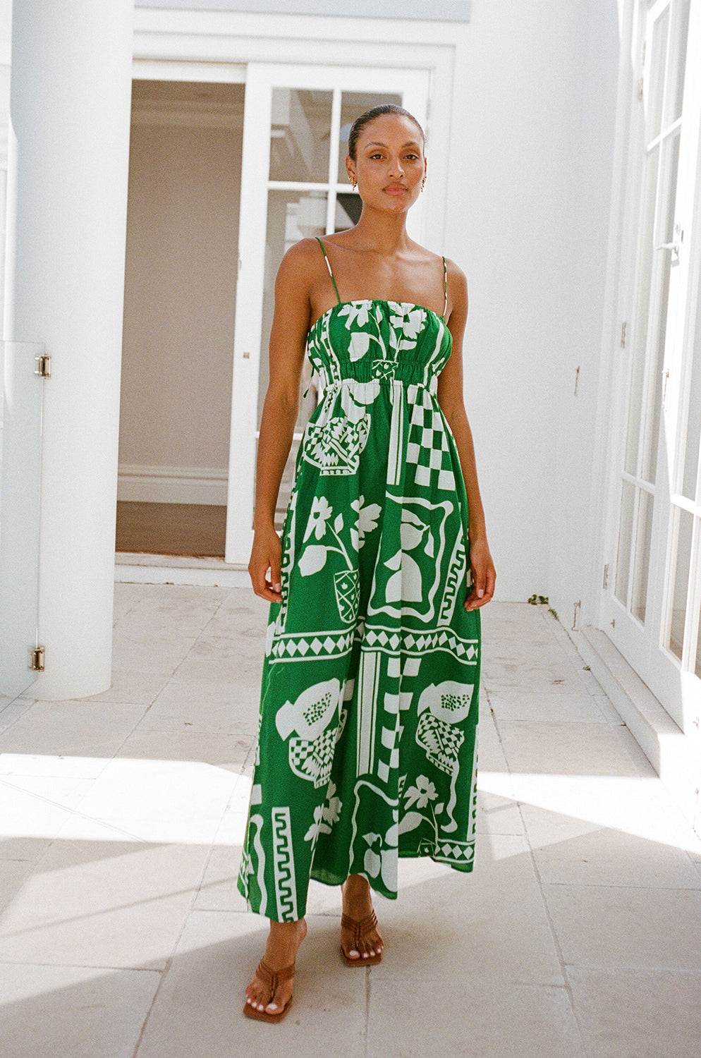 Stylish Maia Dress in Exclusive Lemoni Green for Long Lunches