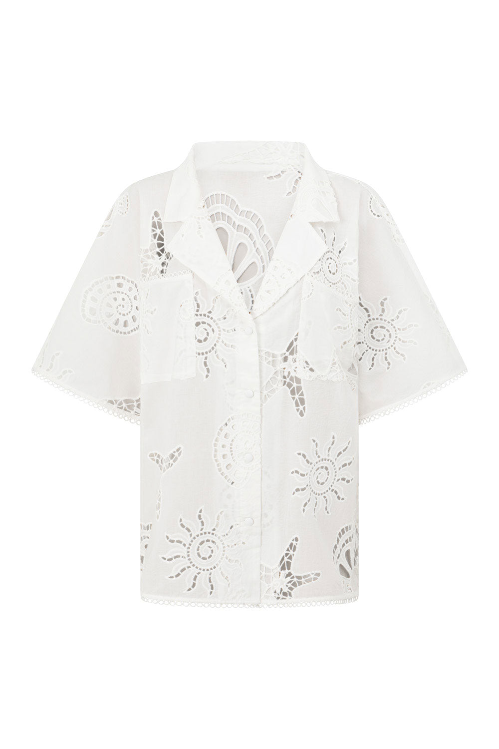 Exclusive Nissi Sample Shirt in Corallo Bianca Color