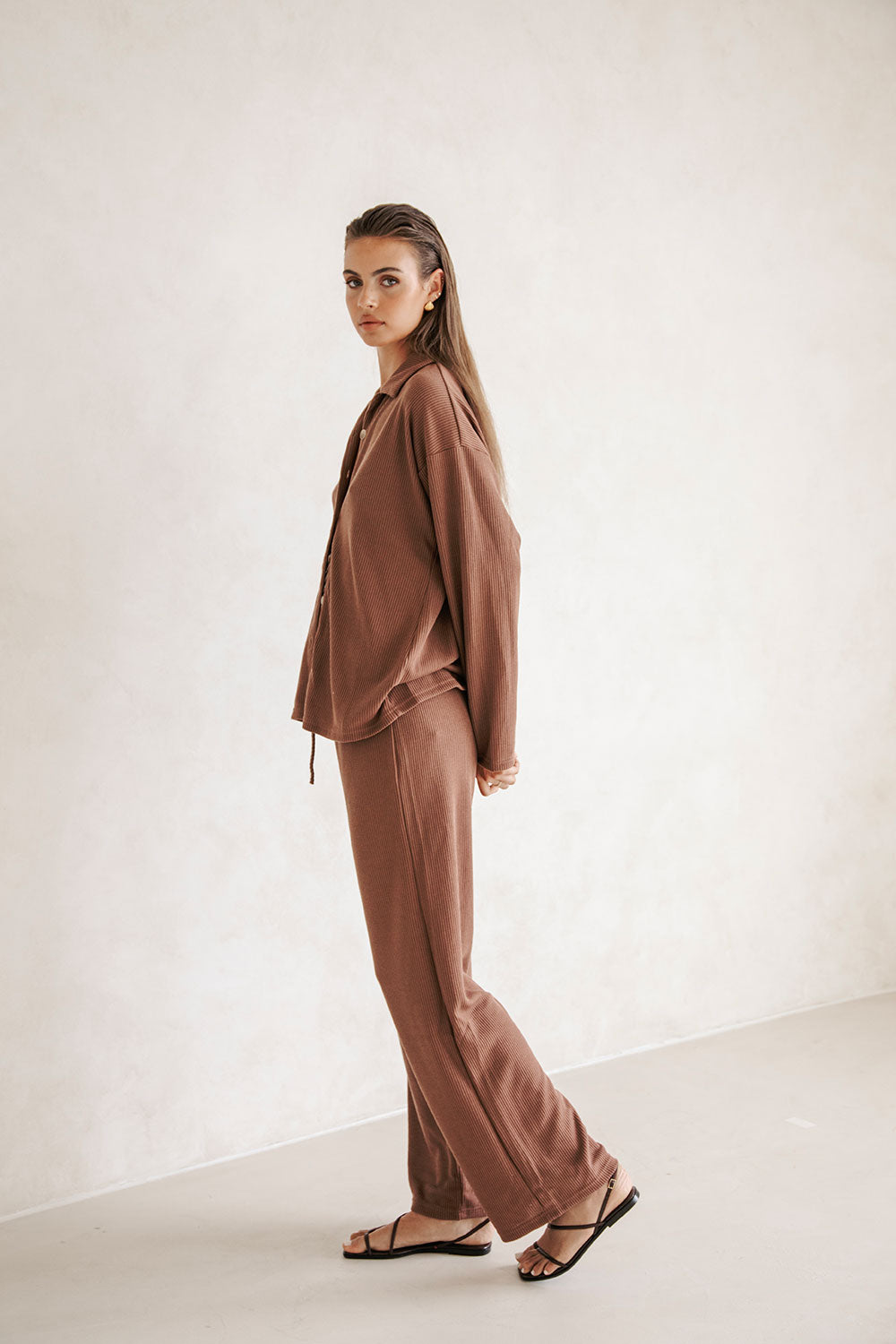 Chocolate-colored Lenni Top - A Unique Sample Piece
