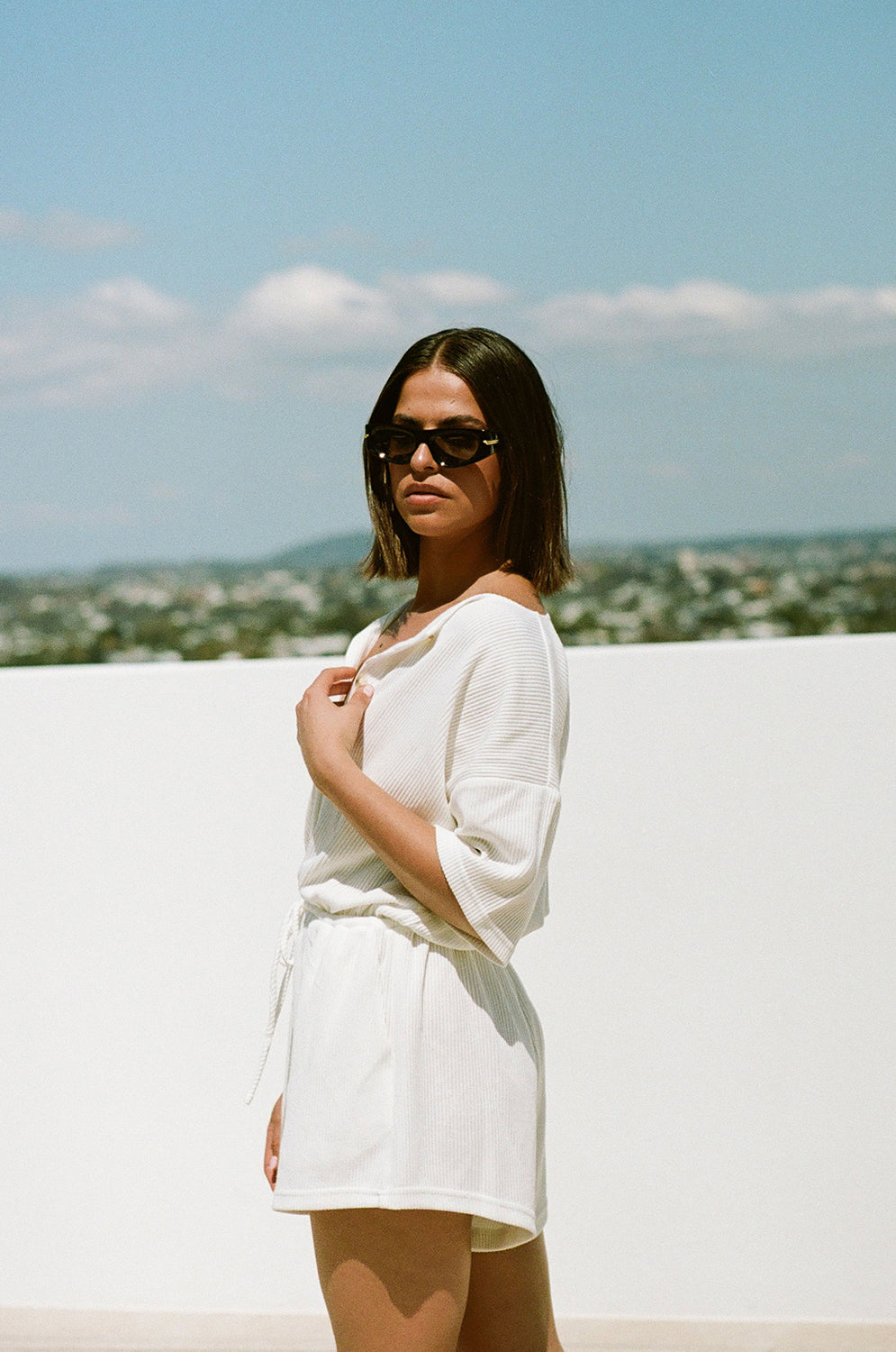 White Juniper One - piece Playsuit for Casual Wear