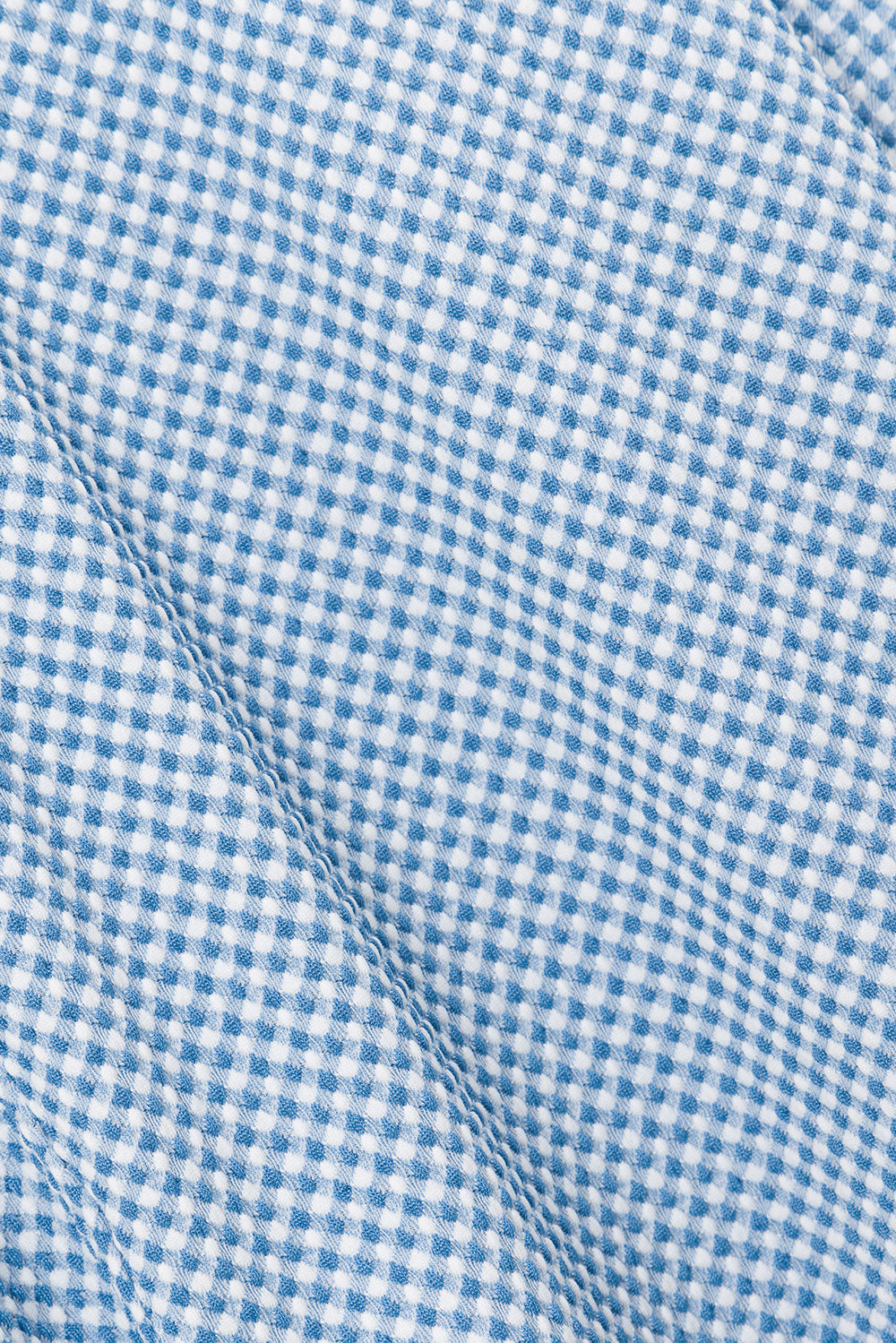 Lightweight Woven Blue and White Marah Top for a Casual or Dressy Look