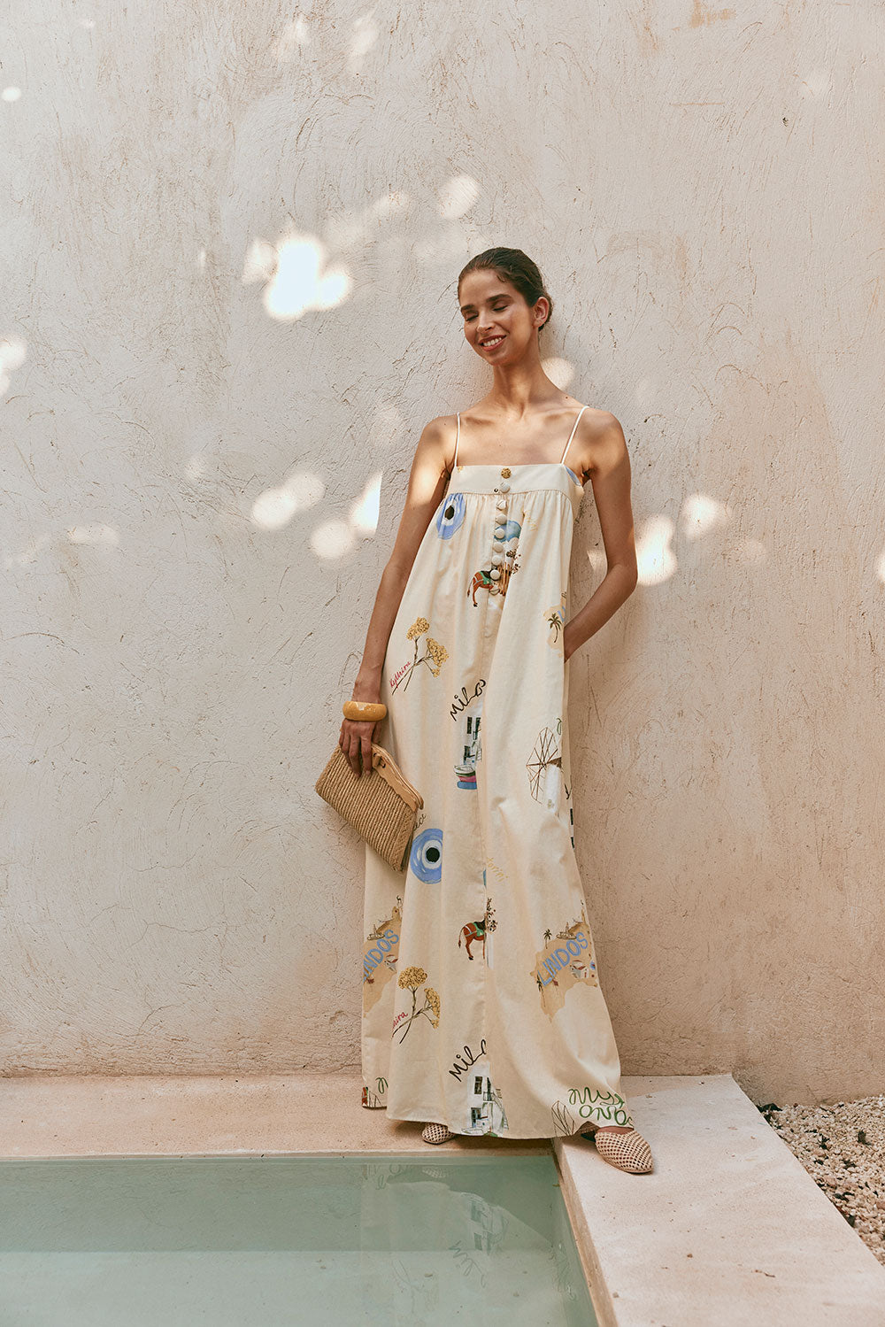 Unique Sample Ida Dress Inspired by the Isles Of Greece