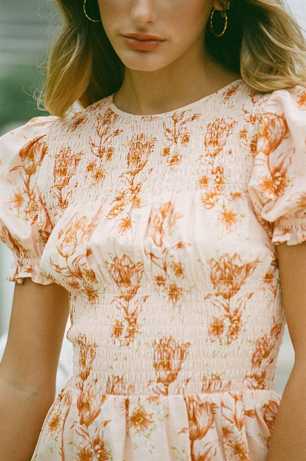 Exclusive Charlize Shirred Dress - Perfect Size S Sample