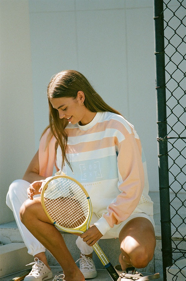 Unique Shutter Crew Sweater Sample with Minor Flaws