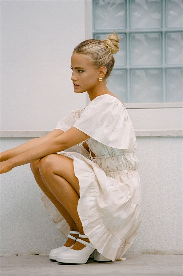 Unique Mercer Dress Sample with a Small Purple Mark