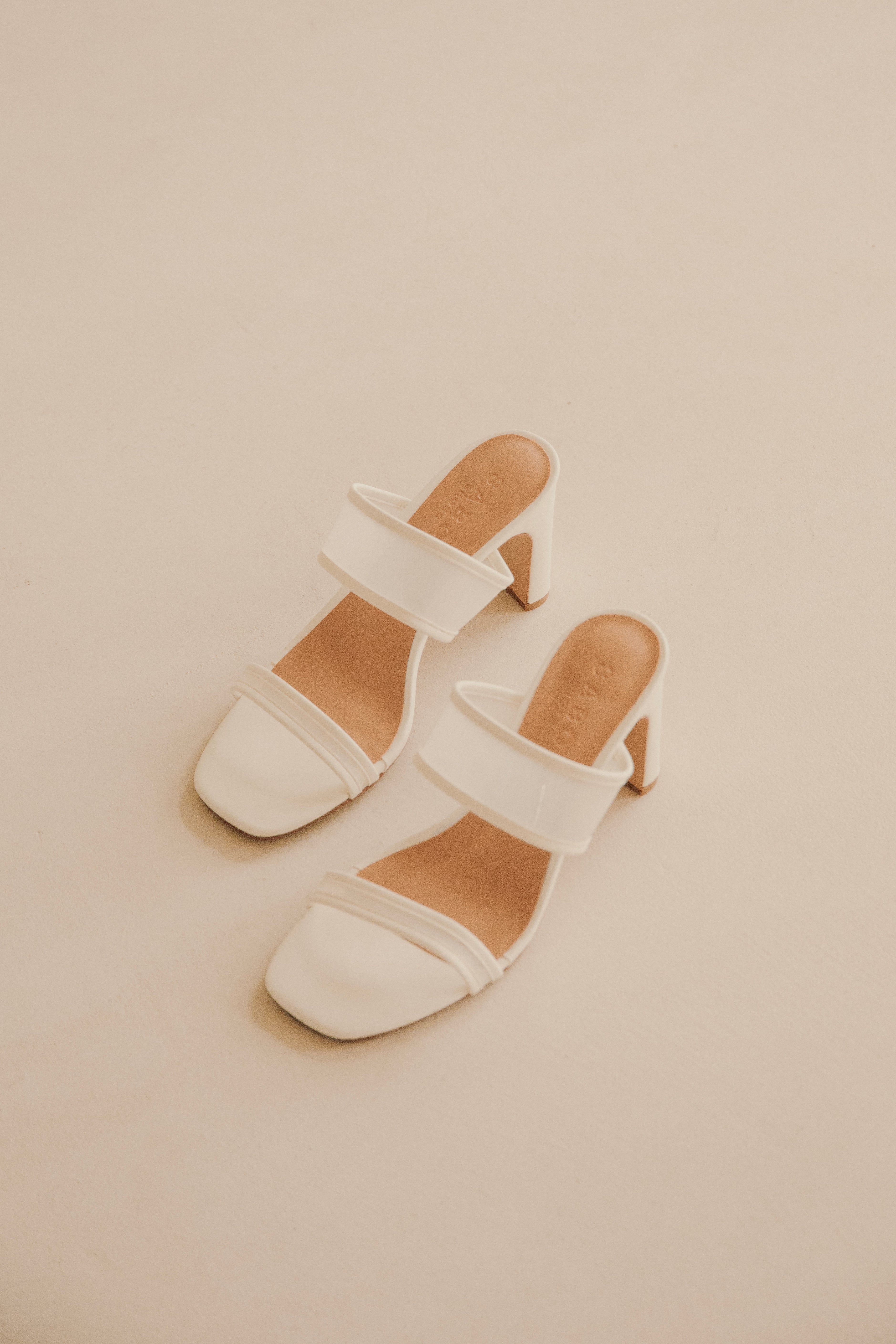 Elegant Off-White Mariana Vegan Faux Leather Heels by Sabo