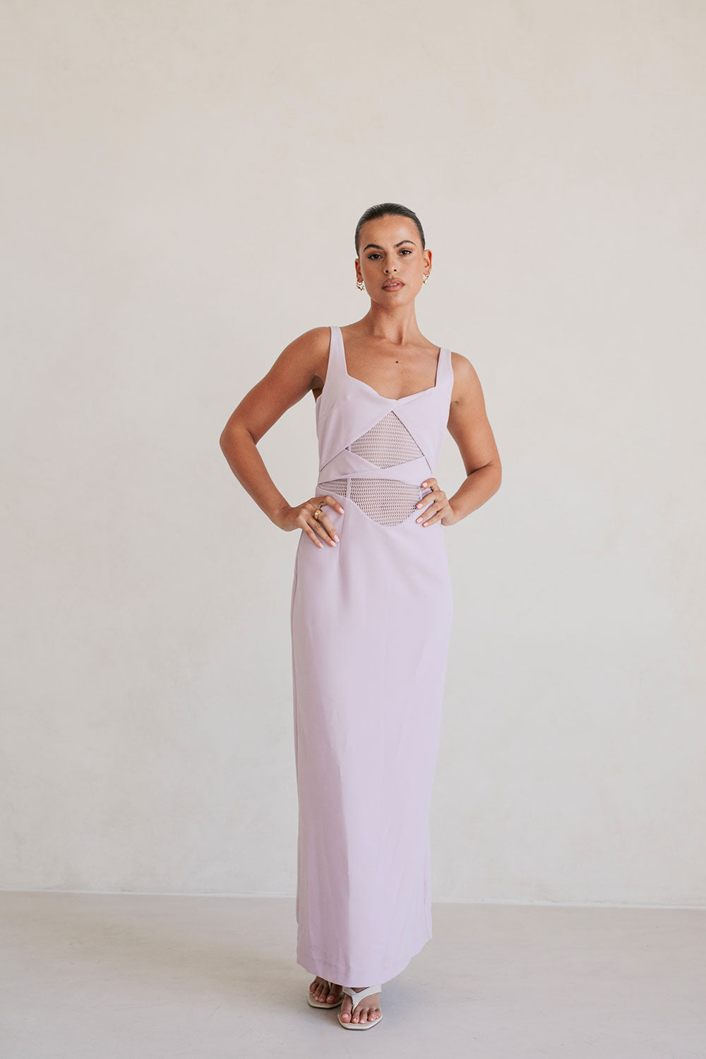 Lavender Zendra Midi Dress - One - of - a - Kind Sample