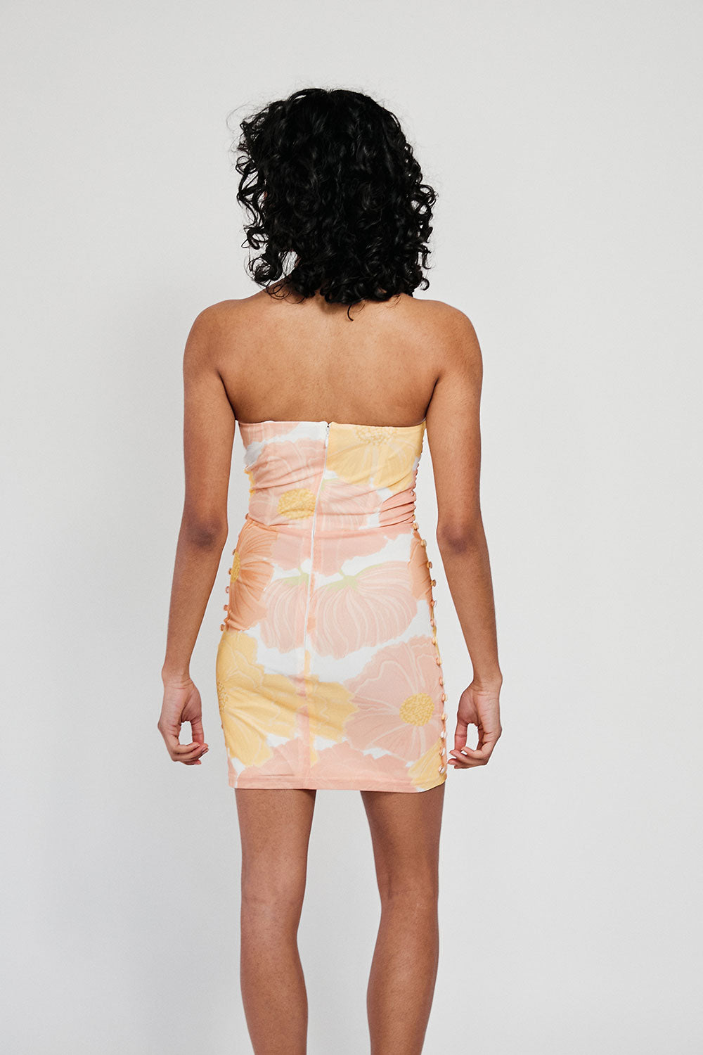 Stylish Etta Corset Dress with Exclusive Poppy Print
