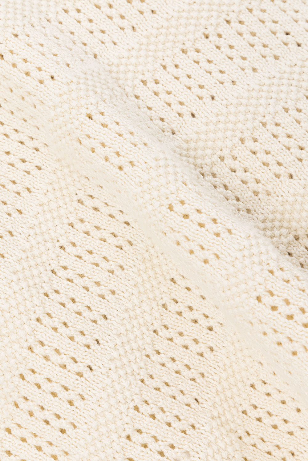 Exclusive Sabo Designed Beige High - Quality Crochet Knit Alaska Summer Dress