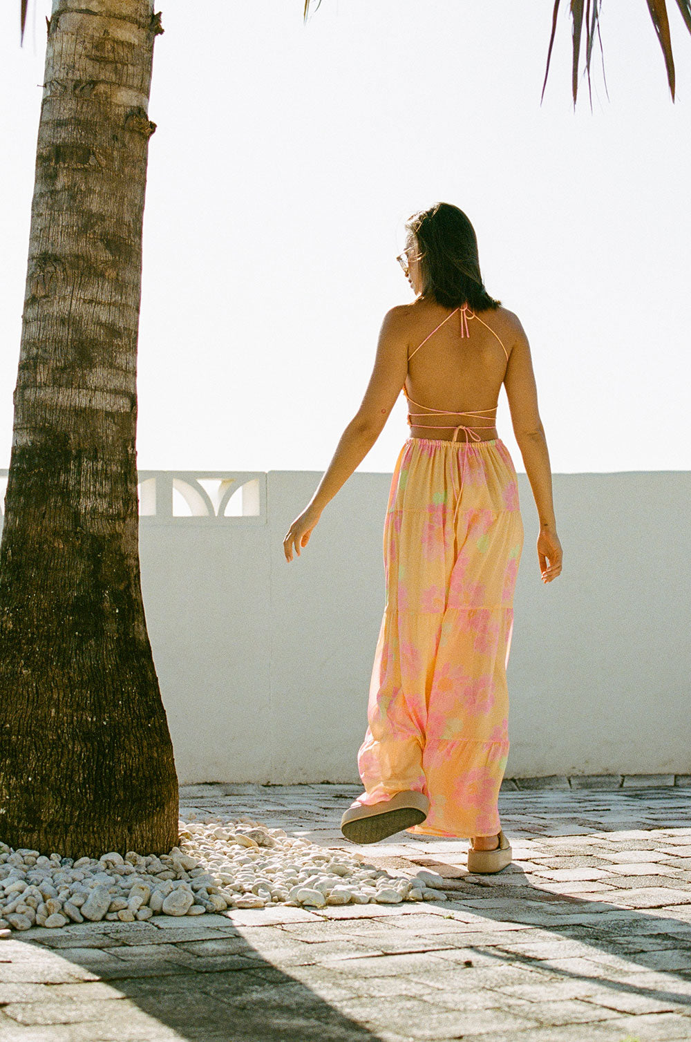 SAMPLE - Baila Women's Painted Flower Maxi Dress for Fashion Lovers