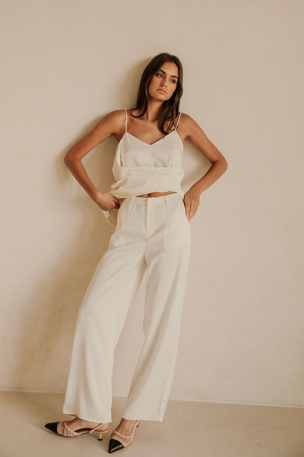 Ivory Zarah Pants - Exclusively Designed Resort Style
