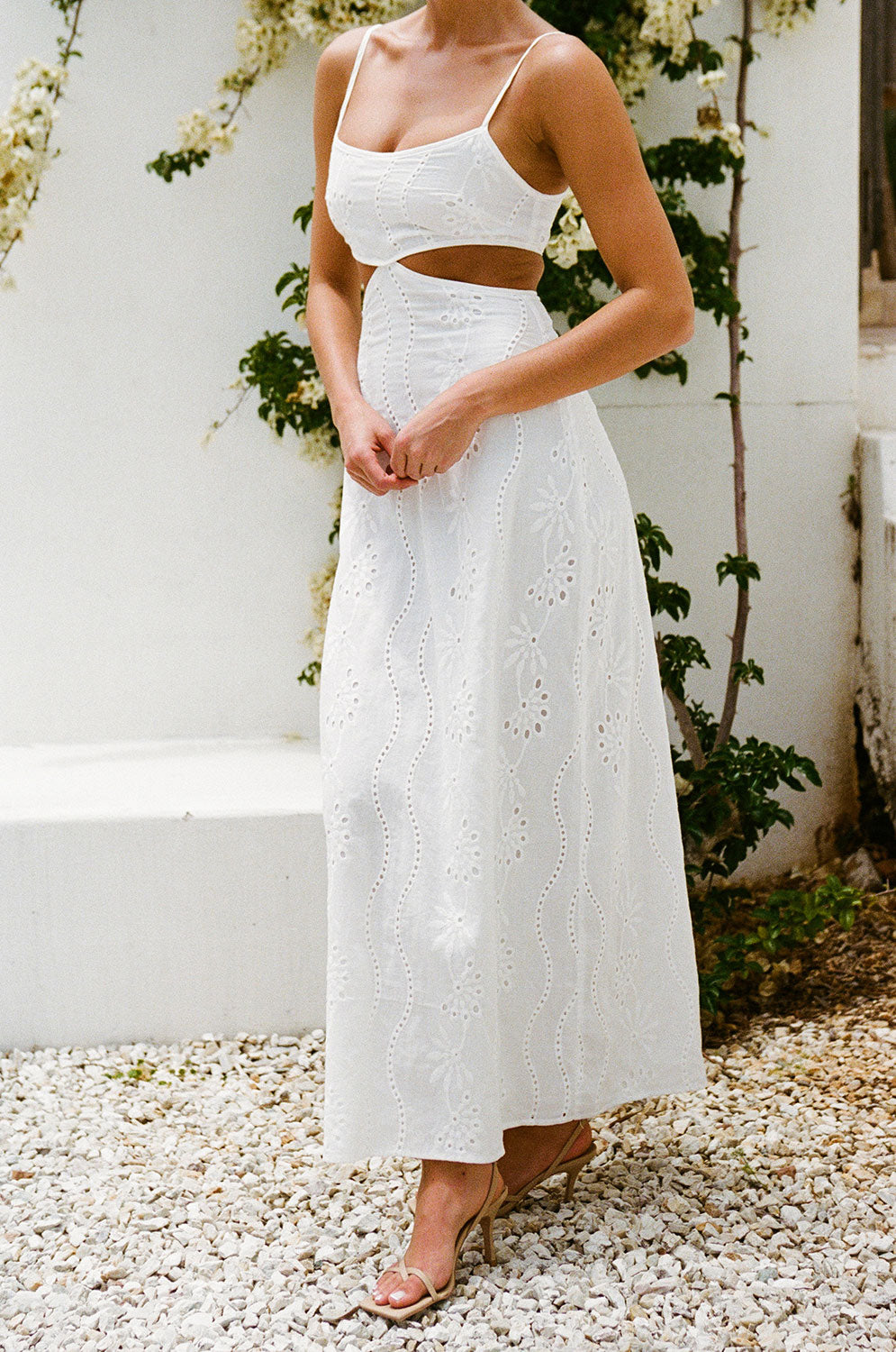 Exquisite Natural Cotton Elyce Dress for Bridal Shower