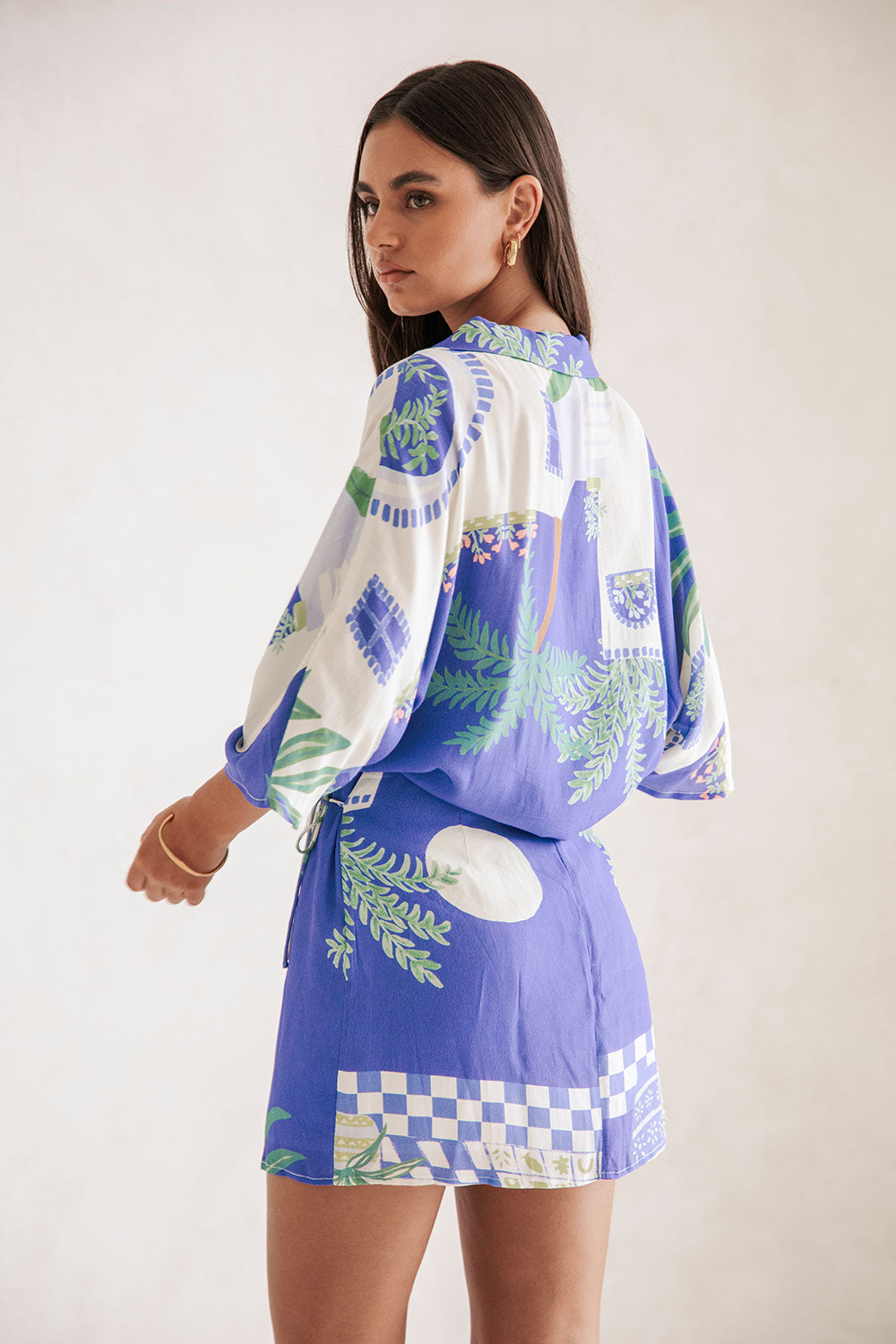 Fashionable Vista Blue Cheyna Skirt - Sample Piece