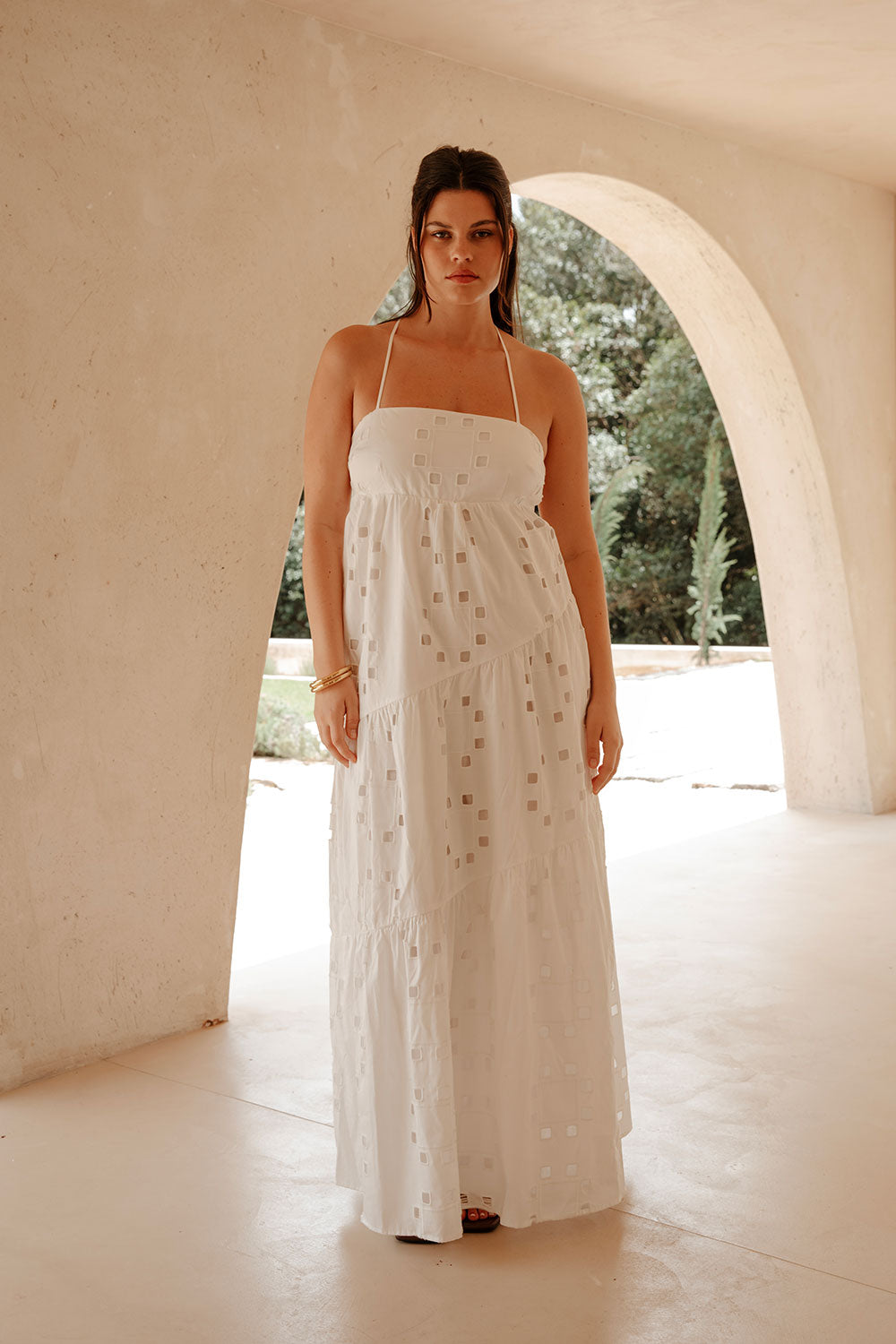 Exclusive Sample - Backless Cutwork Giselle Evening Dress