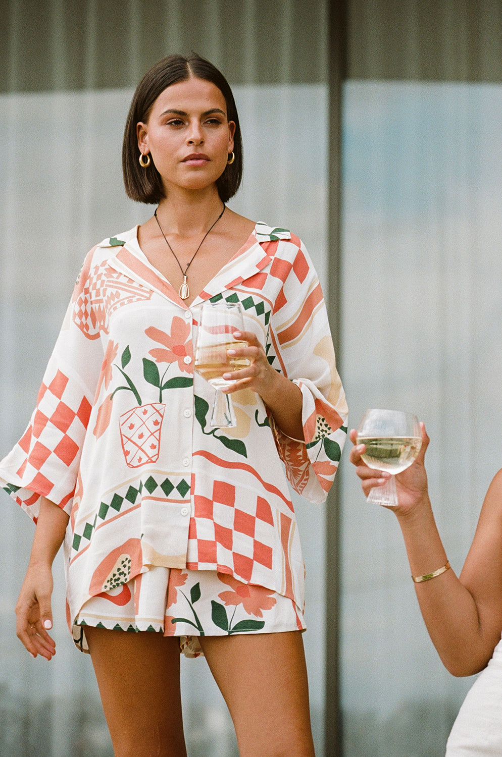 Sabo's Exclusive Women's Seona Top with Prego Rossa Print