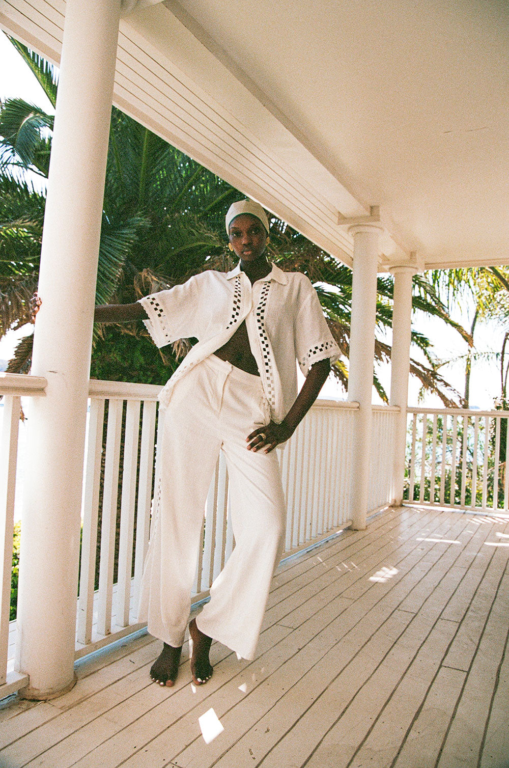 Unique White Alyssia Pants - One - of - a - Kind Sample