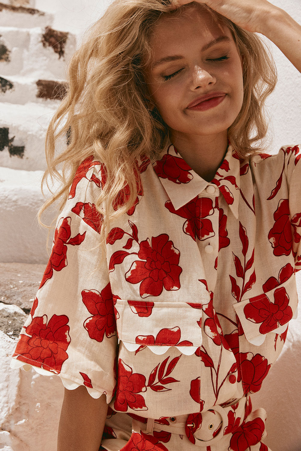 Unique Blooming Arlette Women's Fashion Top - Sample