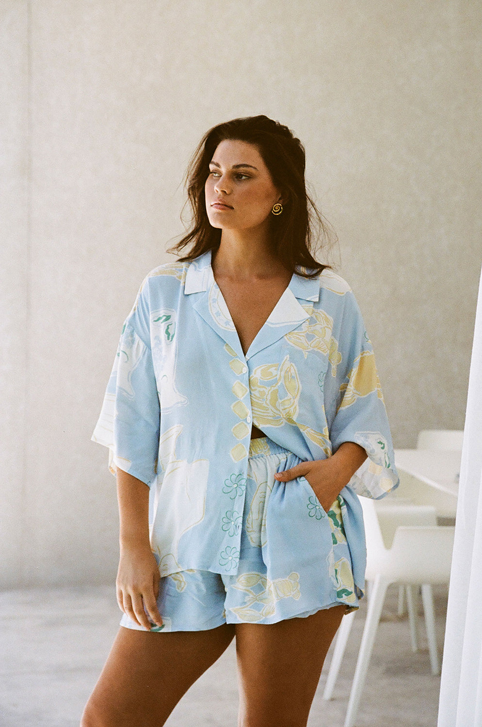 Unique Thessy Shorts in Stunning Ciao Blue - Sample Edition