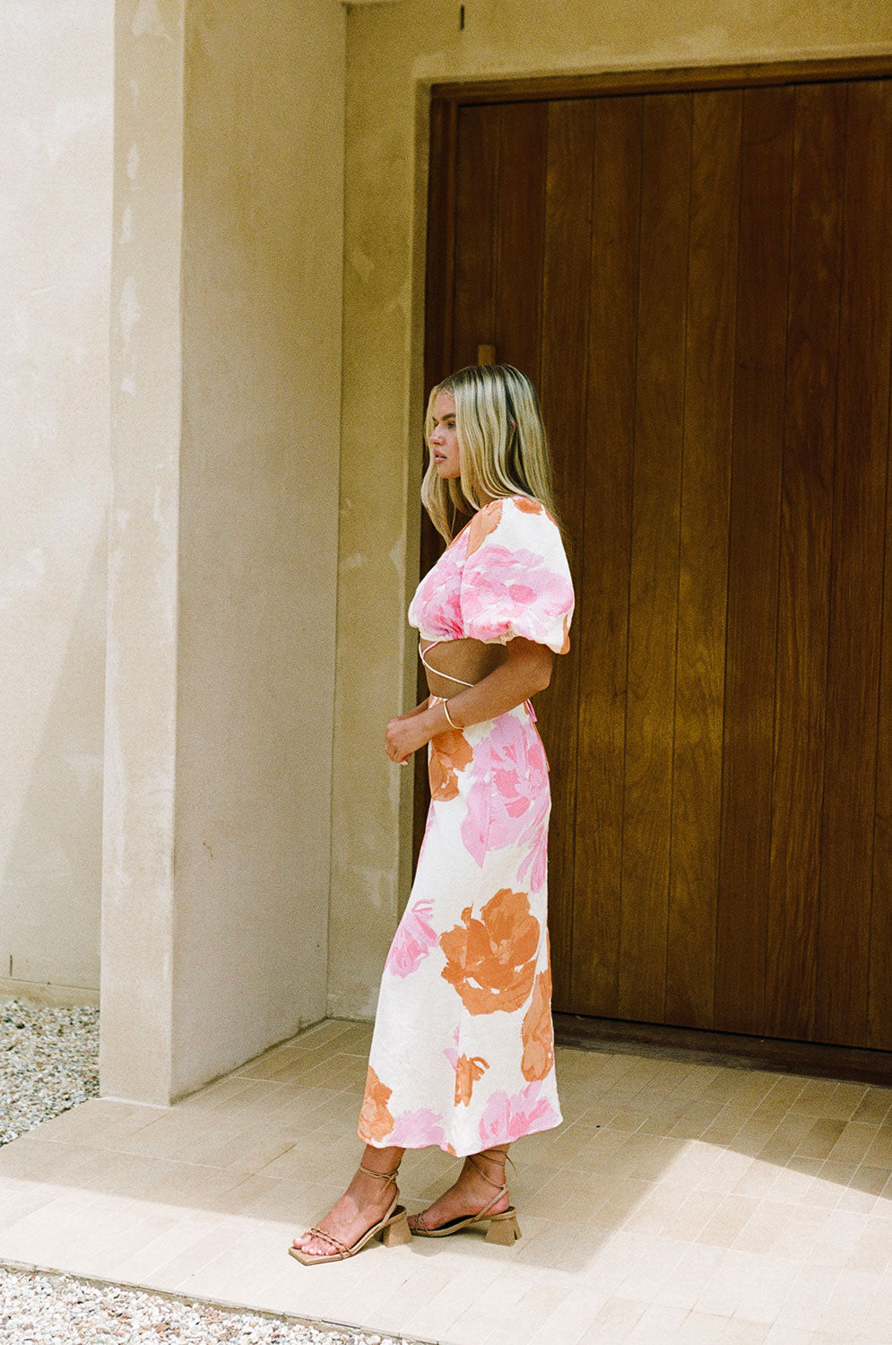 Sabo-Exclusive Bailee Midi Skirt in Stunning Solstice Pink