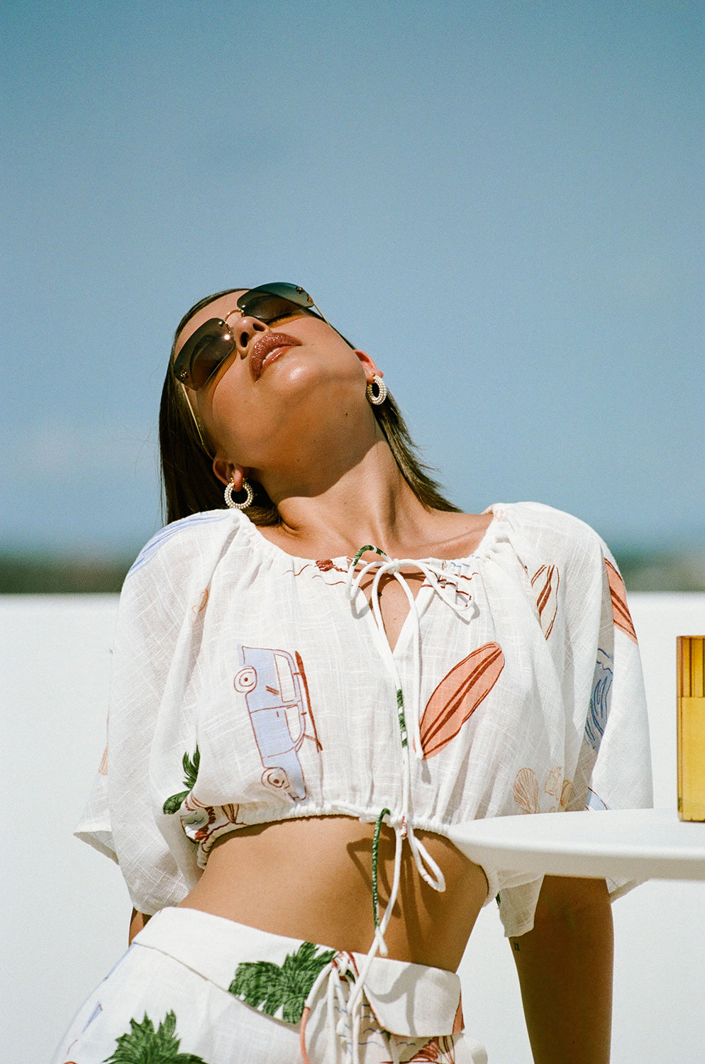 Super Cute Lyra Top with Exclusive Sabo Surf Print