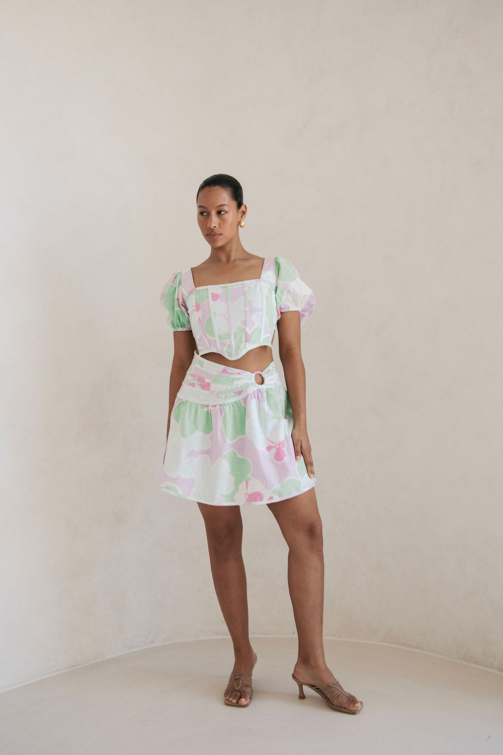 Unique Misty Floral Mars Ring Skirt - Sample Piece