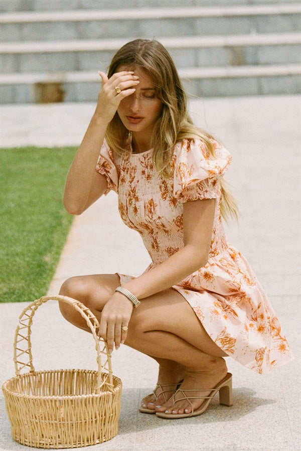 Exclusive Charlize Shirred Dress - Perfect Size S Sample