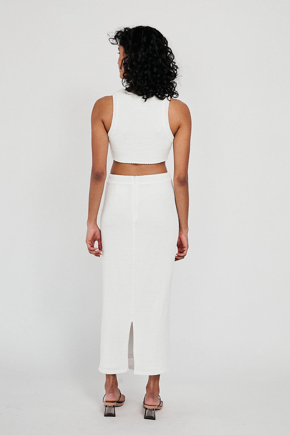 Exclusively Designed White Ollie Crop Top for Women
