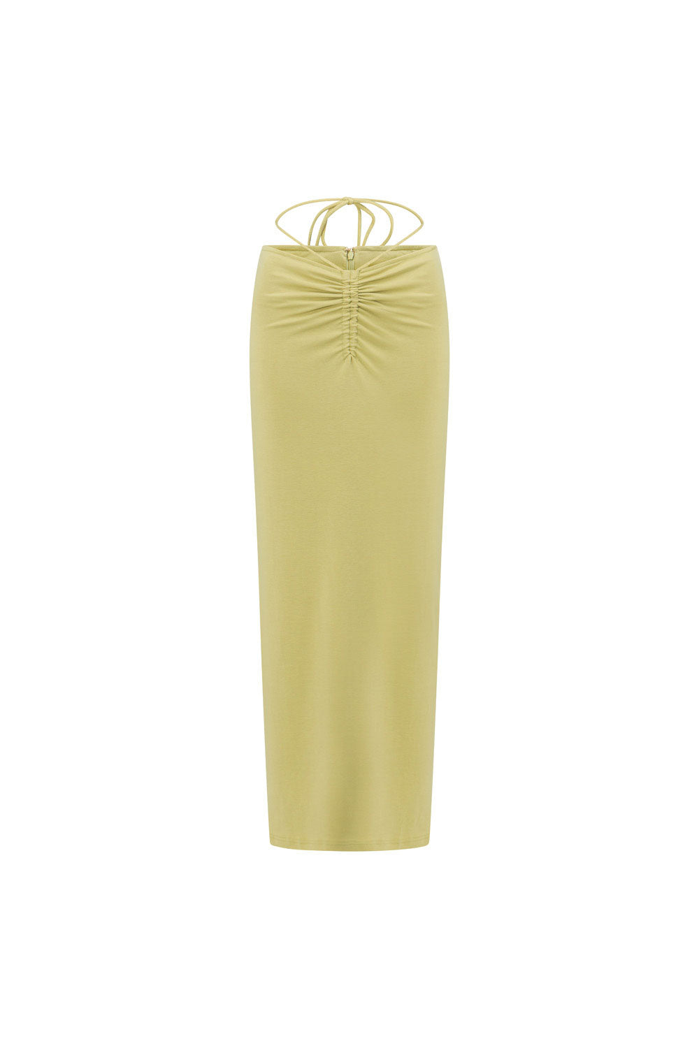 Exclusively Designed Creamy Green Soft Jersey High Waisted Sheniah Skirt