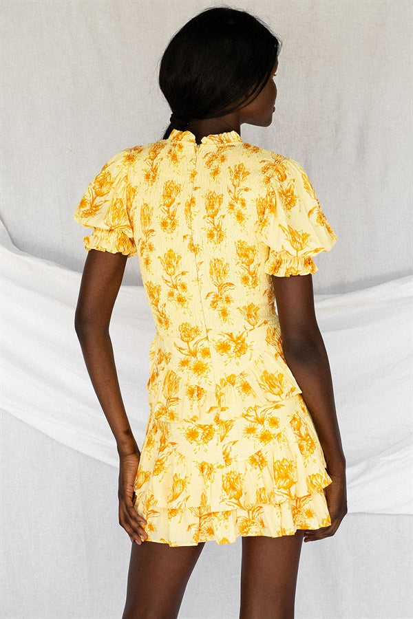 Stylish Sabo-exclusive Britta Shirred Women's Dress for All-day Wear