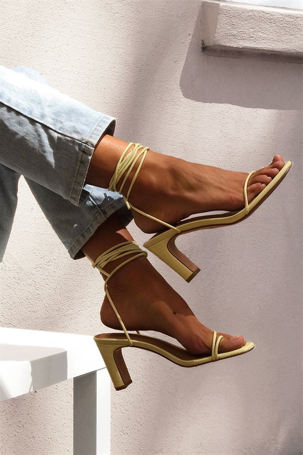 Sample Lemon Strappy Leila Women's High - Heel Shoes