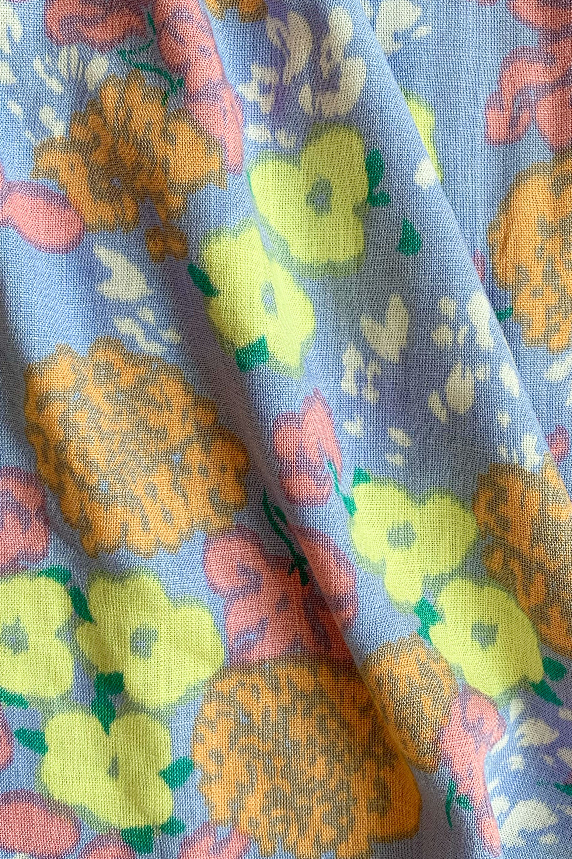Exclusive Bryony Fiesta Print Akia Viscose Slub Midi Skirt