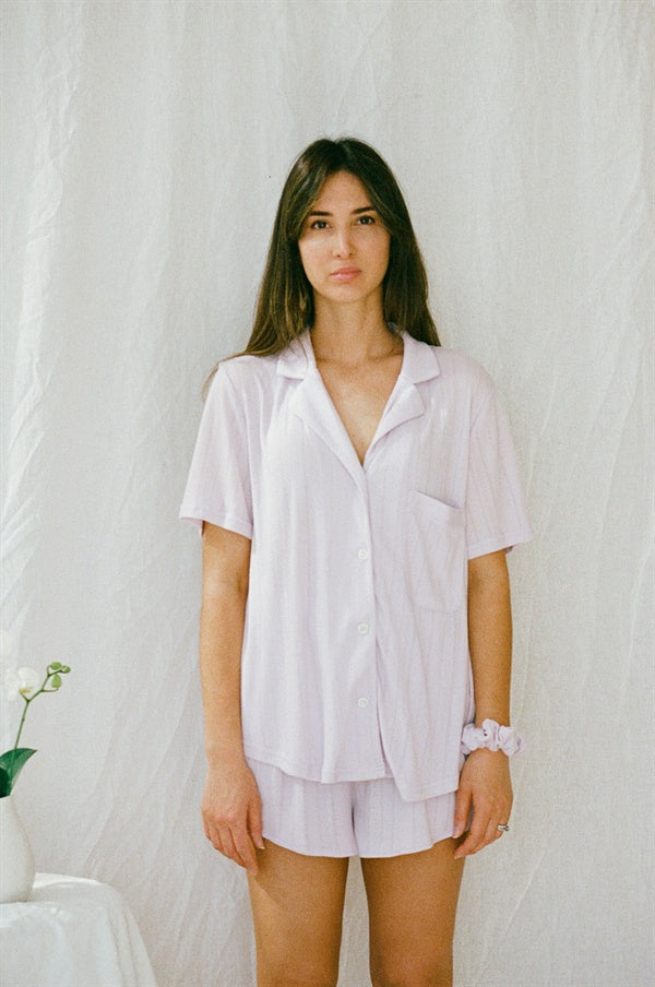 Lilac Colored Siesta Pajama Top - Exclusive Sample Piece