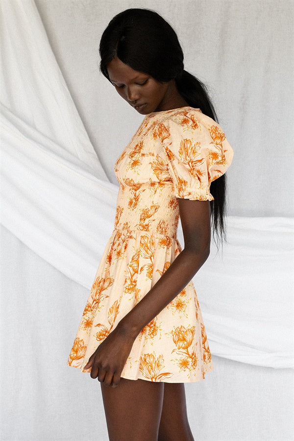 Exclusive Charlize Shirred Dress - Perfect Size S Sample