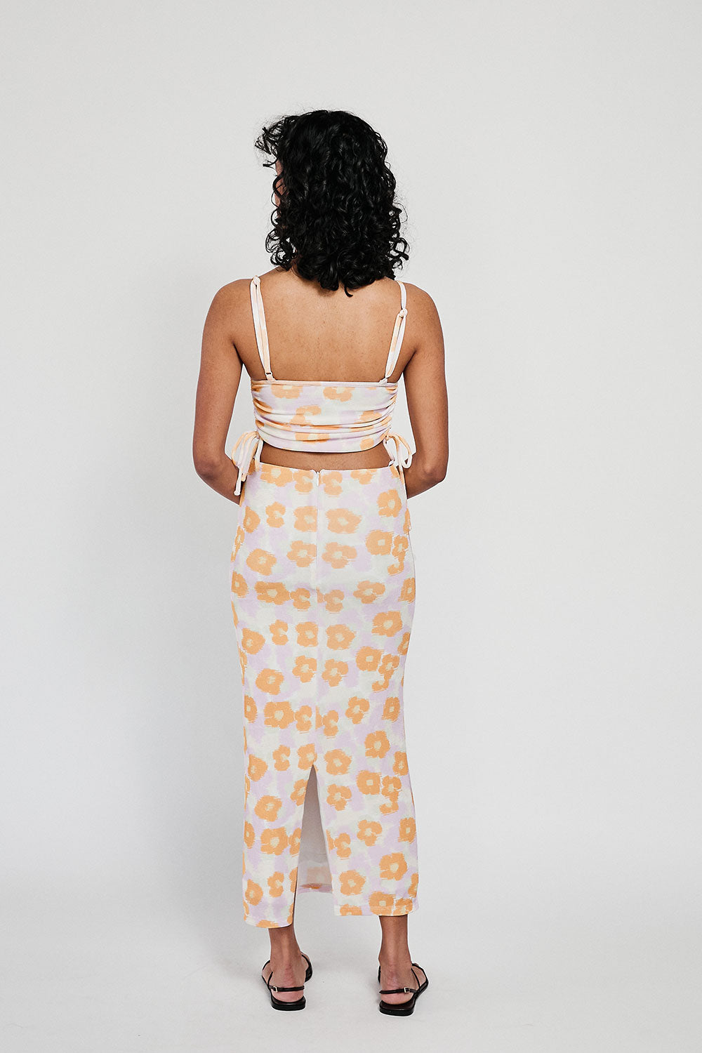 Unique Celina Top with Smudge Floral Design