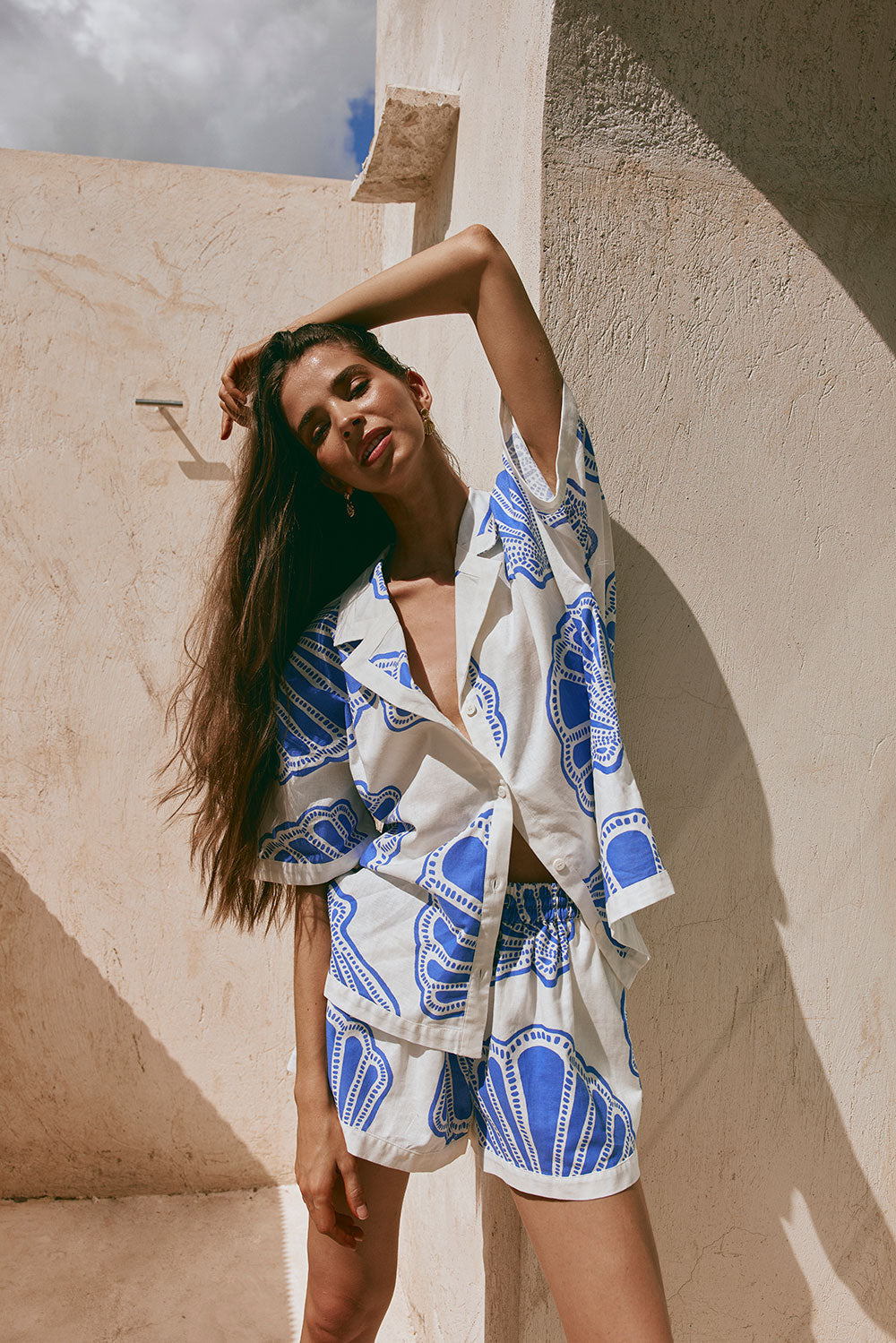 Summer-Inspired Kara Top with Exclusive Seashell Print