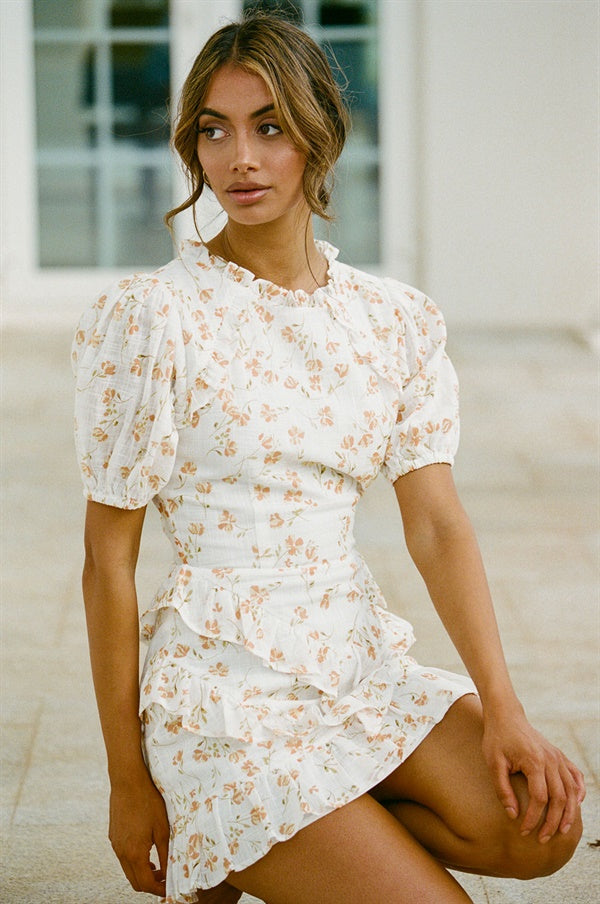 Exclusive Petite Gisele Dress with Spring Buttercup Floral Print
